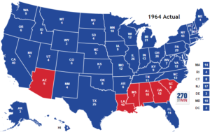 1964 Electoral Map